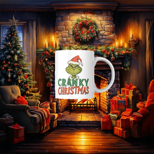 Cranky Christmas Grinch Coffee Mug